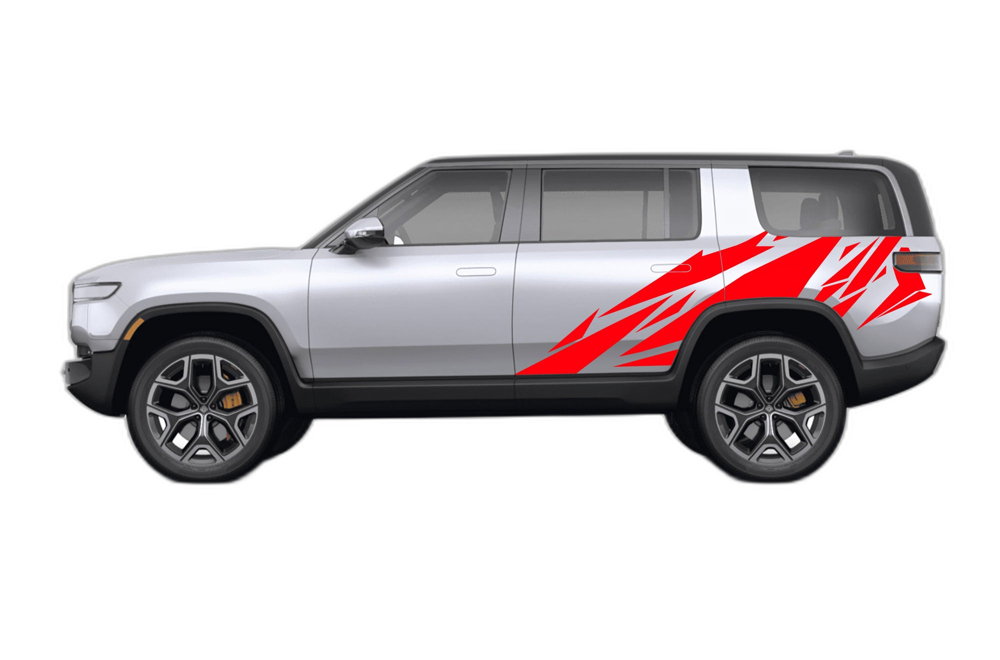 Geometric Pattern Side Decals Graphics for Rivian R1S - Image 2