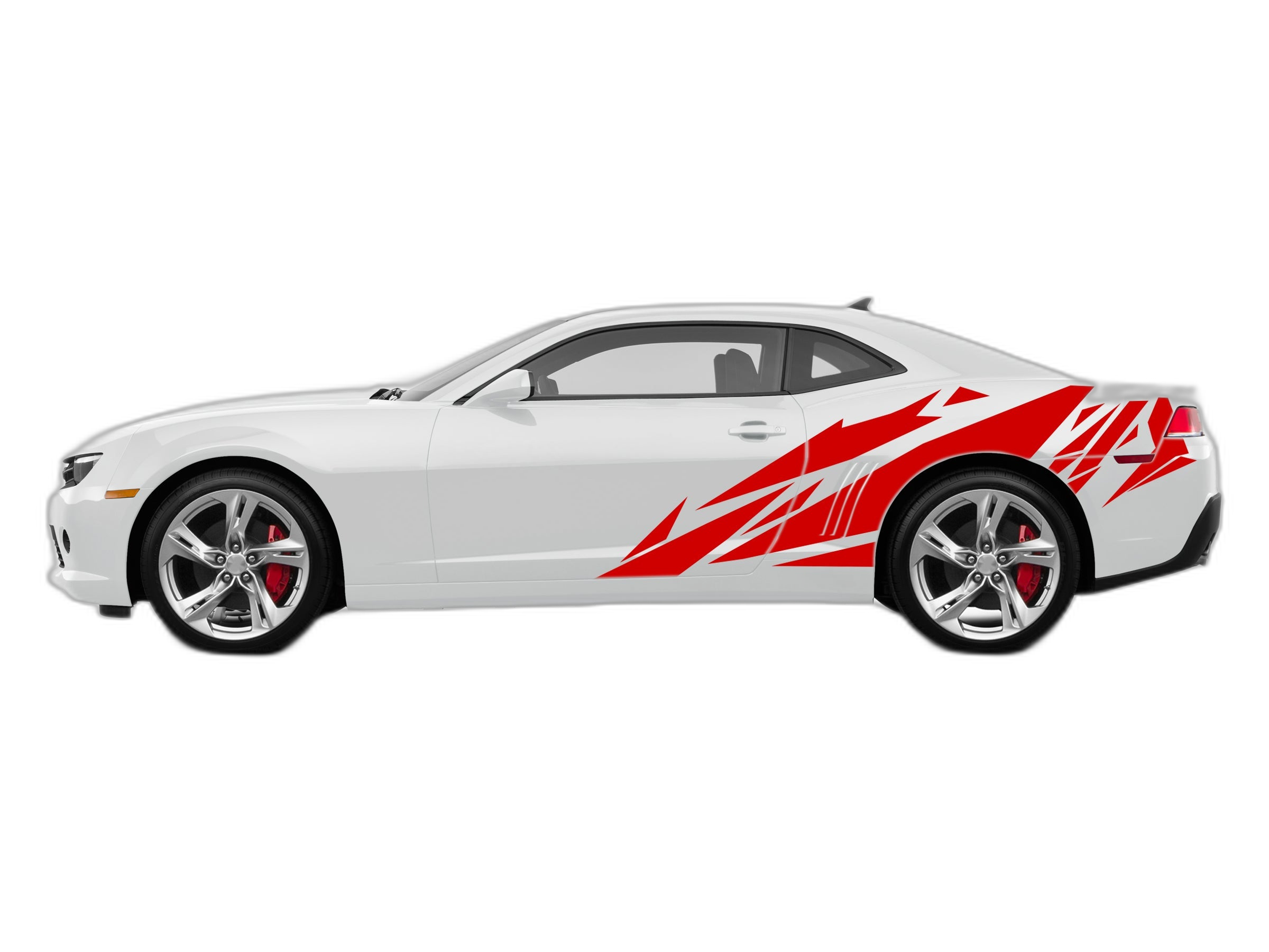 Geometric Patterns Side Graphics, Decals for Chevrolet Camaro 2010-2015 - Image 2