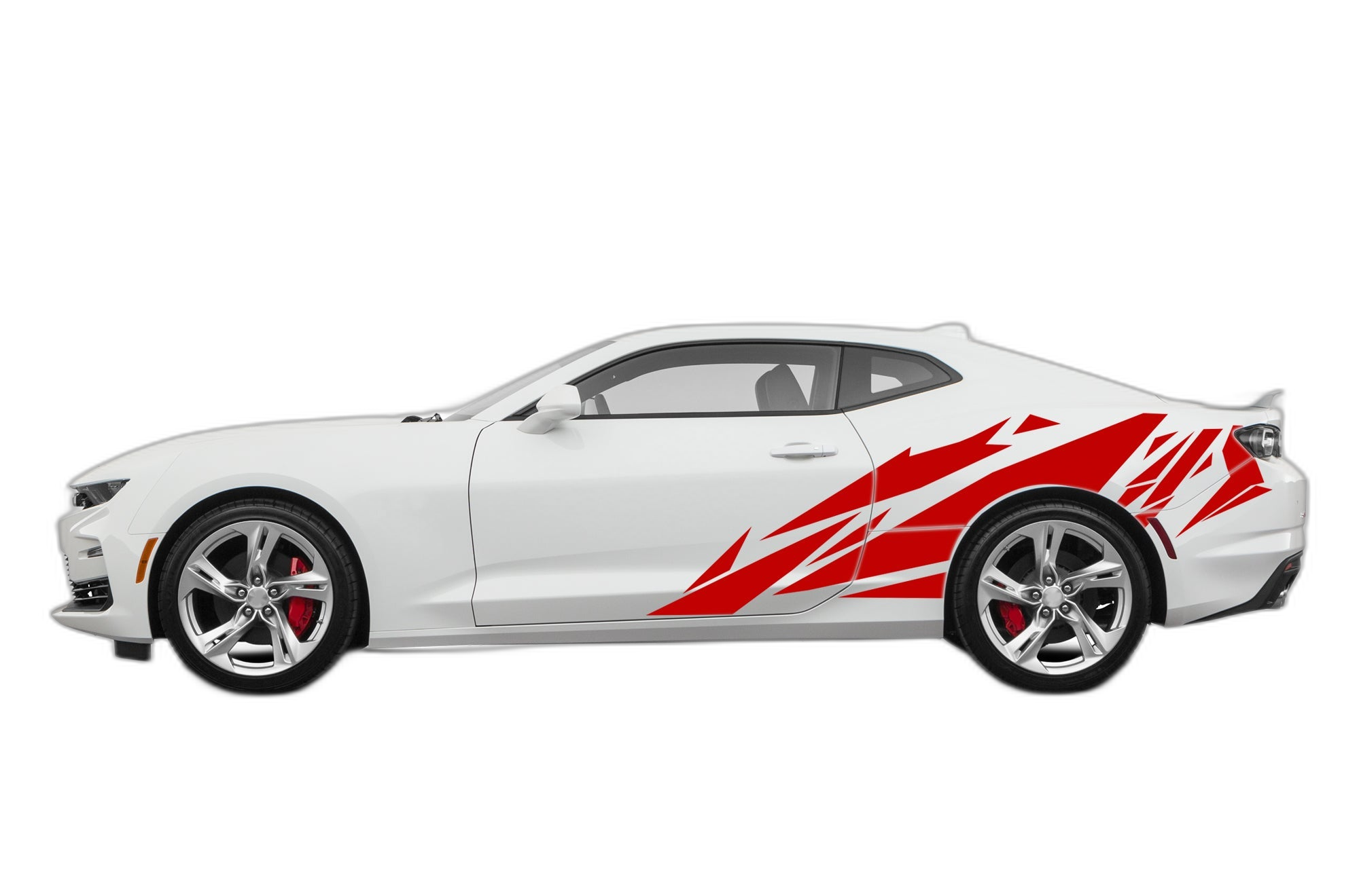 Geometric patterns side graphics, stickers decals compatible with Chevrolet Camaro - Image 2