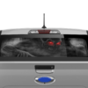 Ghost skull perforated rear window decal graphics compatible with Ford Maverick