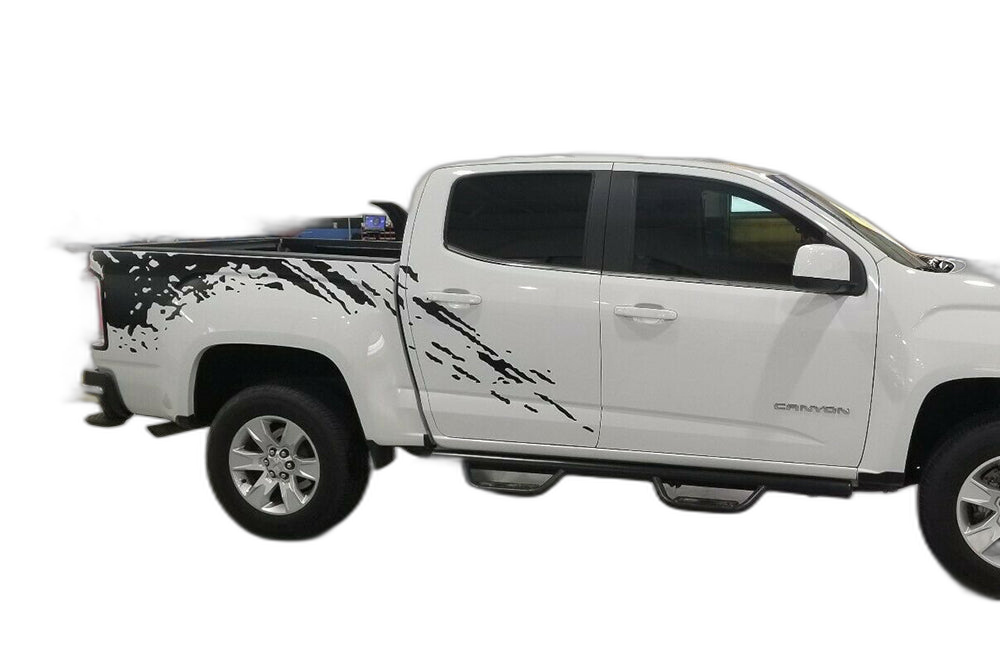 Mud Splash Side Bed Decals Graphics for GMC Canyon 2015-2022 - Image 3