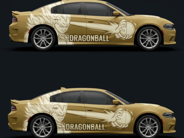 💥🐉 Goku Super Saiyan Car Wrap