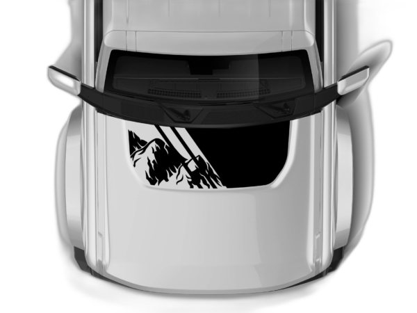Half Mountain Hood Graphics for Ford Bronco