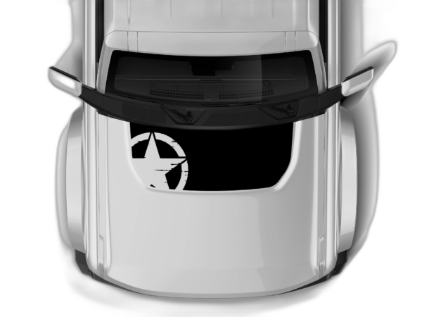 Half star hood graphics decals compatible with Ford Bronco