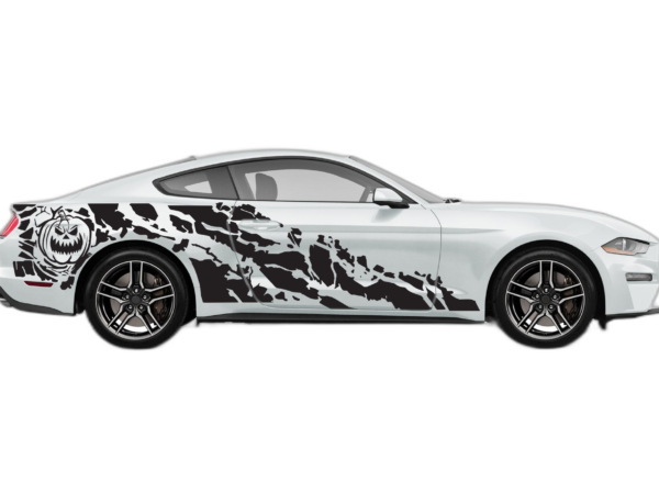 Halloween Pumpkin Side Graphics, Decals for Ford Mustang 2015-2023