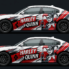 🤡❤️ Harley Quinn Classic Car Wrap - Mallet Mayhem