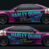 💜💖 Harley Quinn "Daddy's Lil' Monster" Car Wrap