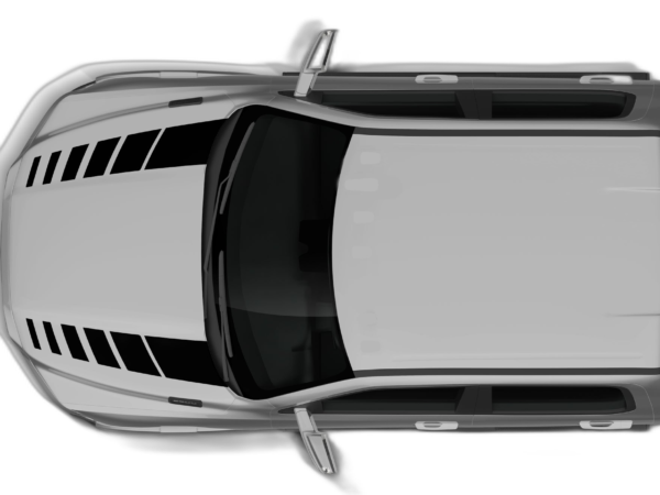 Hash stripes hood decals graphics compatible with Dodge Ram 2009-2018