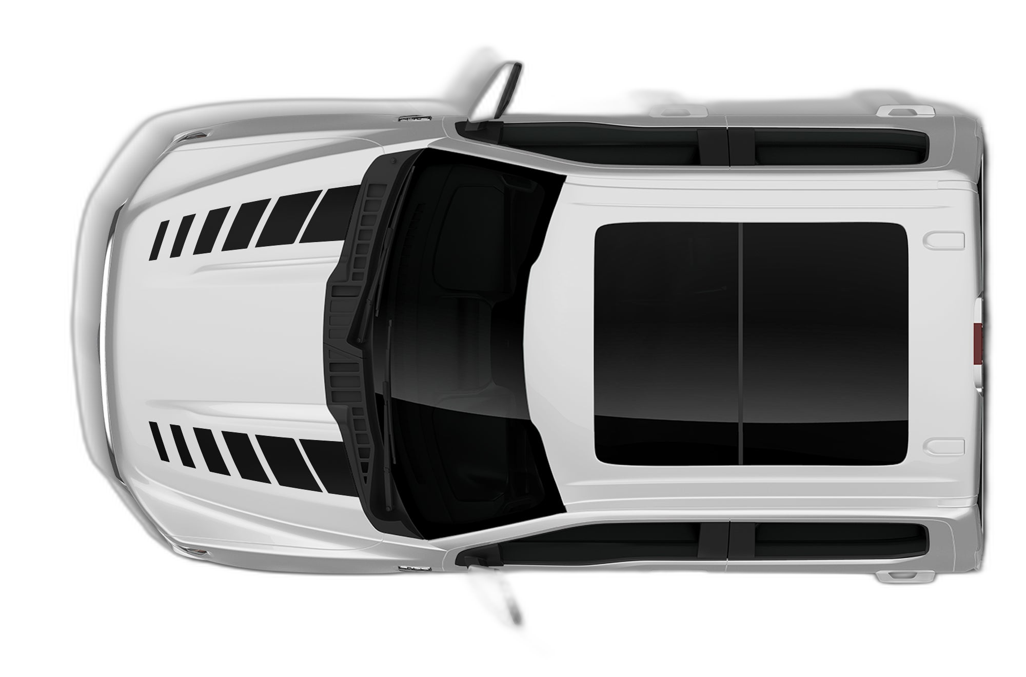 Hash Stripes Hood Decals Graphics for Ford F150