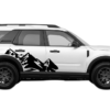 High mountain side decals graphics compatible with Ford Bronco Sport