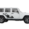 High mountain side decals graphics compatible with Jeep Wrangler JK