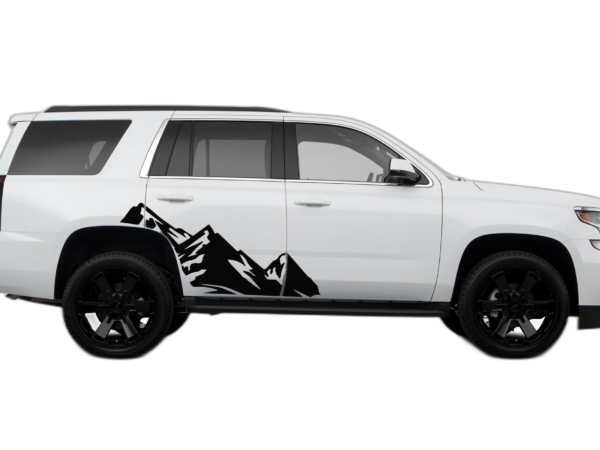 High mountain side graphics decals compatible with Chevrolet Tahoe 2015-2020
