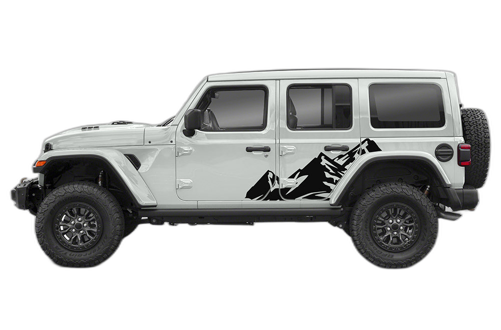 High Mountain Side Graphics for Jeep Wrangler JL
