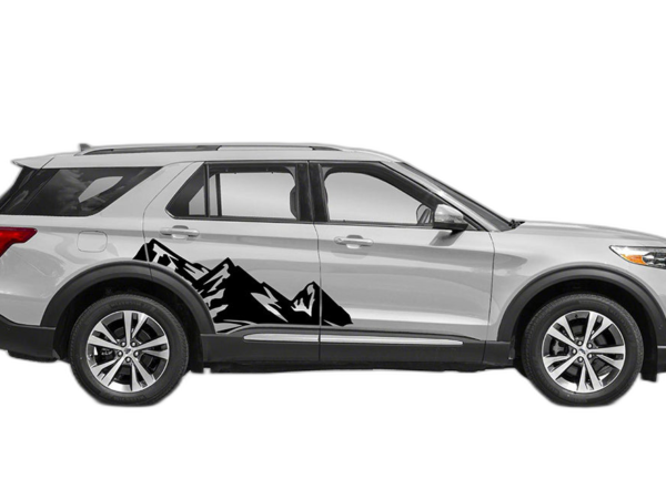 High mountain side graphics decals graphics compatible with Ford Explorer