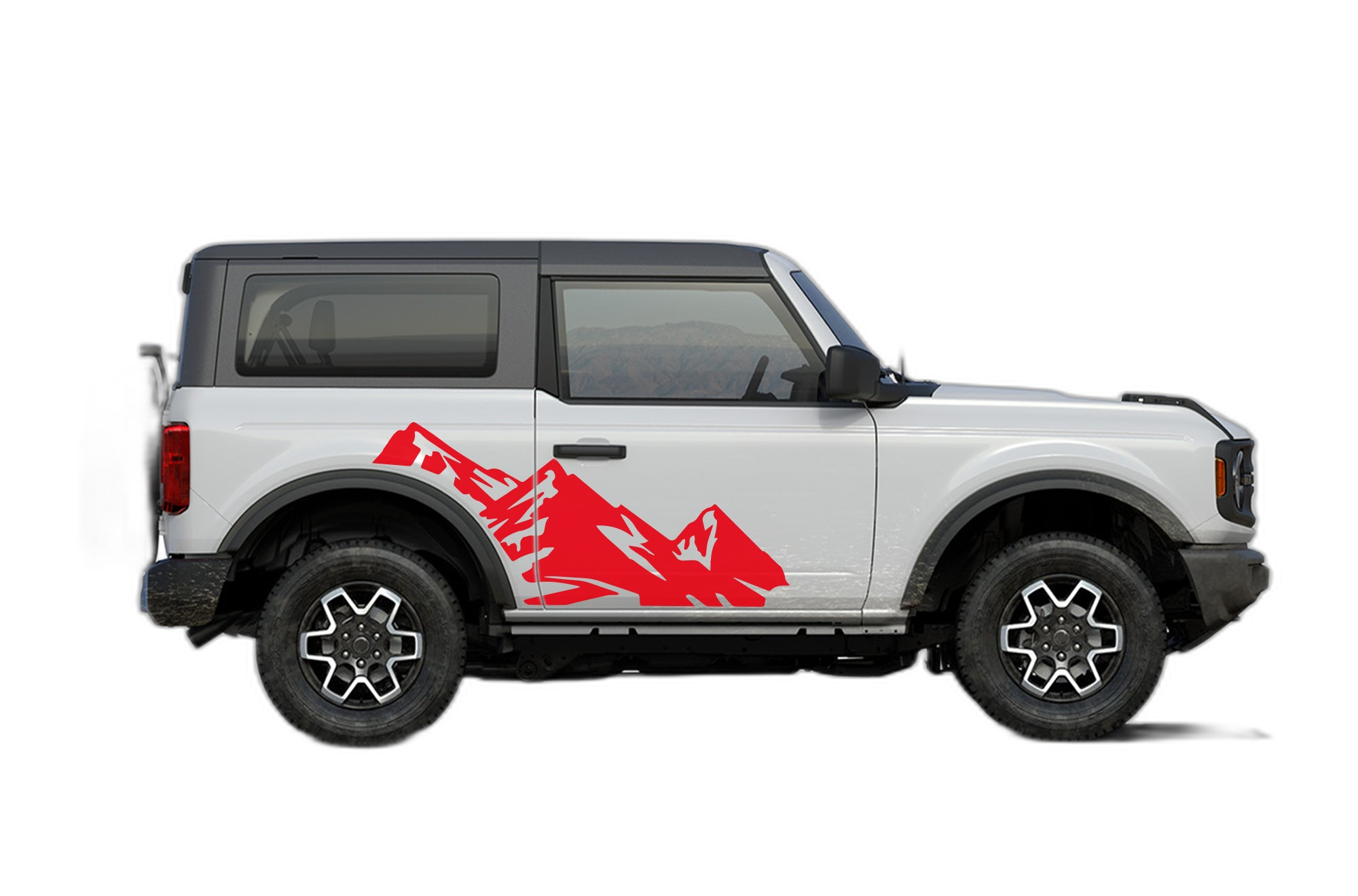 High Mountain Side Decals Graphics for Ford Bronco 2 Doors - Image 2