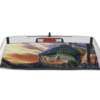 Largemouth bass perforated rear window decal graphics compatible with Dodge Ram