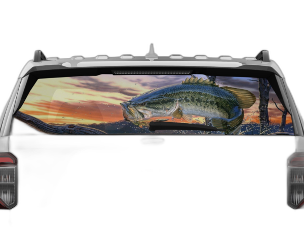 Largemouth Bass Perforated Rear Window Decal Graphics for Ford Explorer