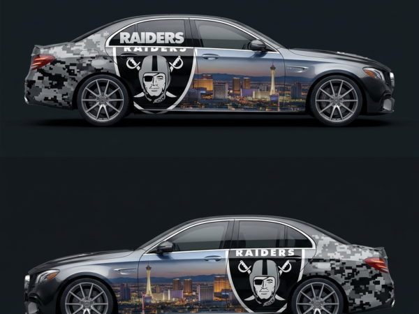 🏴‍☠️🌃 Las Vegas Raiders Car Wrap