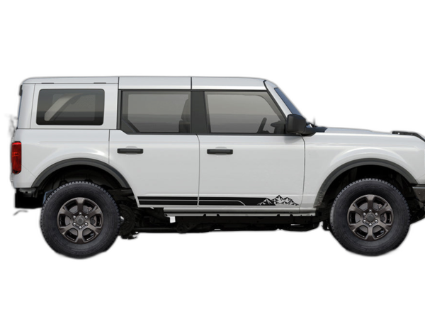 Line Mountain Side Stripes Decals Graphics for Ford Bronco