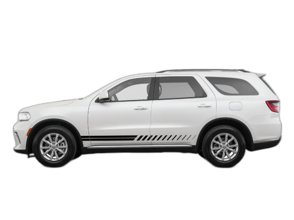 Lower double side stripes graphics decals compatible with Dodge Durango