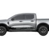Lower mud splash decals and side graphics compatible with Ford Ranger
