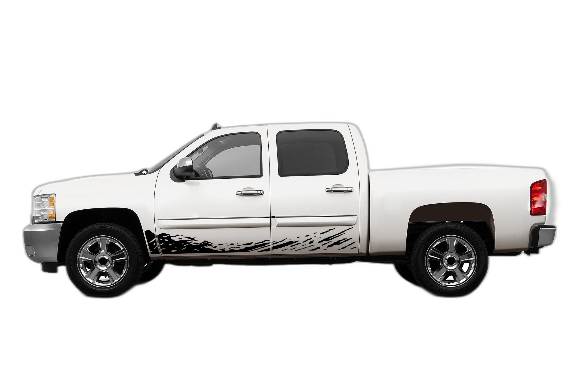 Lower Mud Splash Side Decals Graphics for Chevrolet Silverado 2007-2013