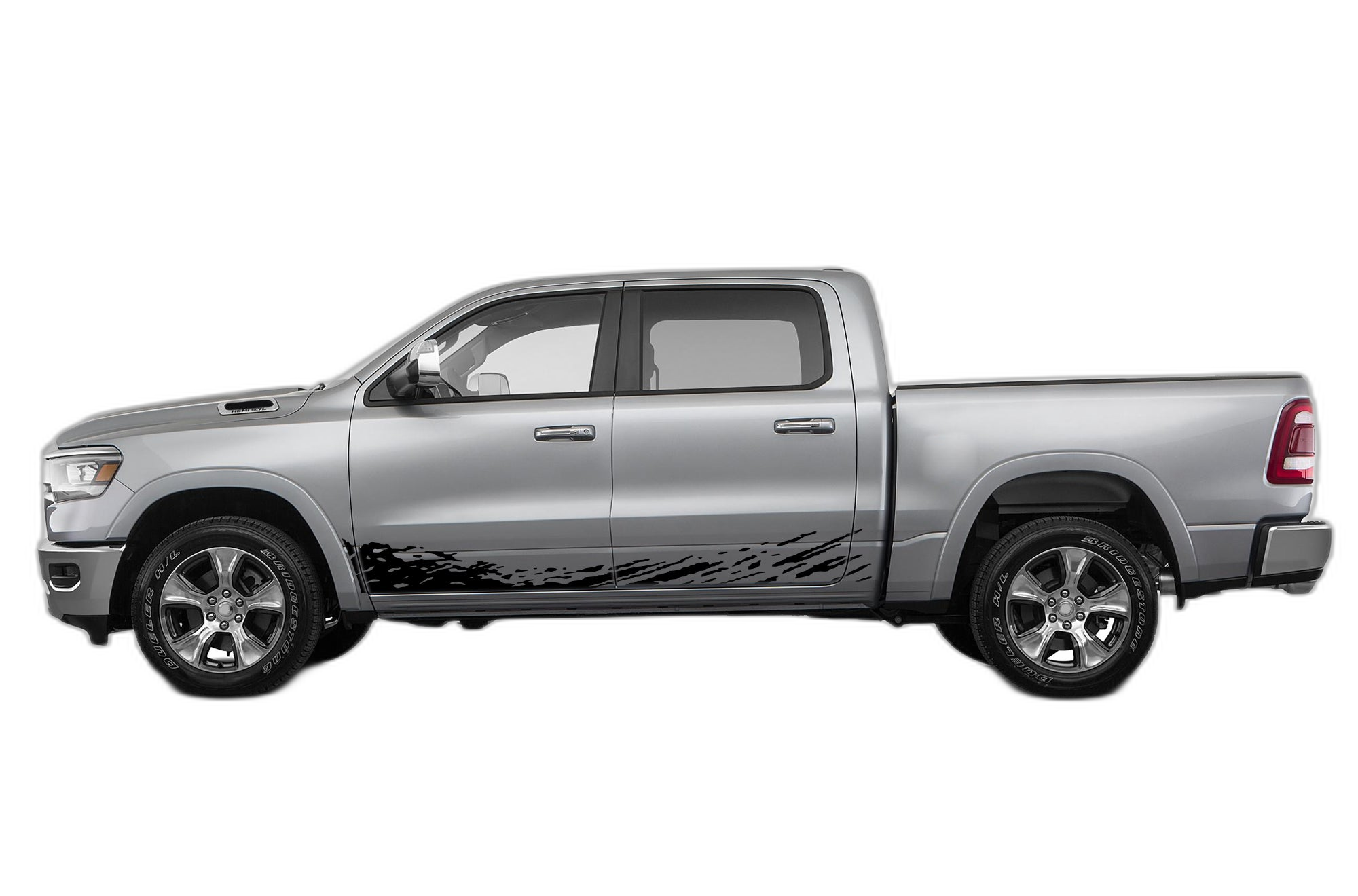 Lower mud splash side decals graphics compatible with Dodge Ram