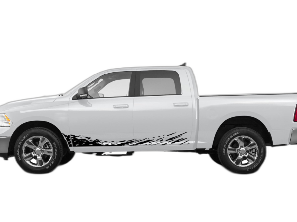 Lower mud splash side decals graphics compatible with Dodge Ram 2009-2018