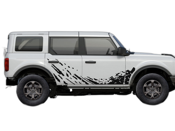 Lower mud splash side decals graphics compatible with Ford Bronco