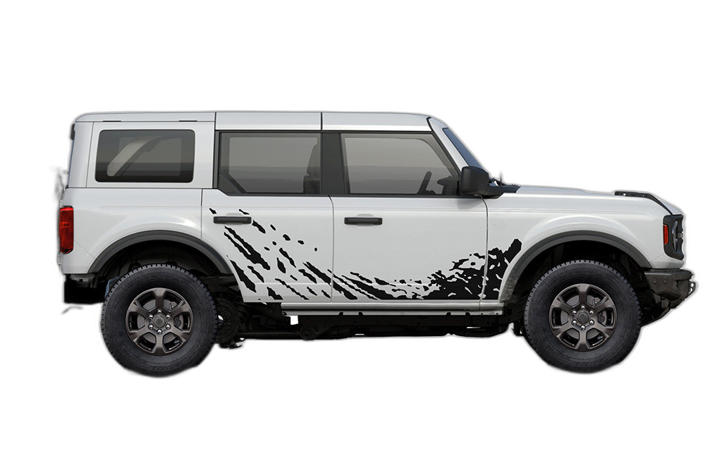 Lower Mud Splash Side Decals Graphics for Ford Bronco