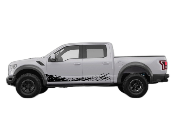 Lower mud splash side decals graphics compatible with Ford F150 Raptor 2017-2020