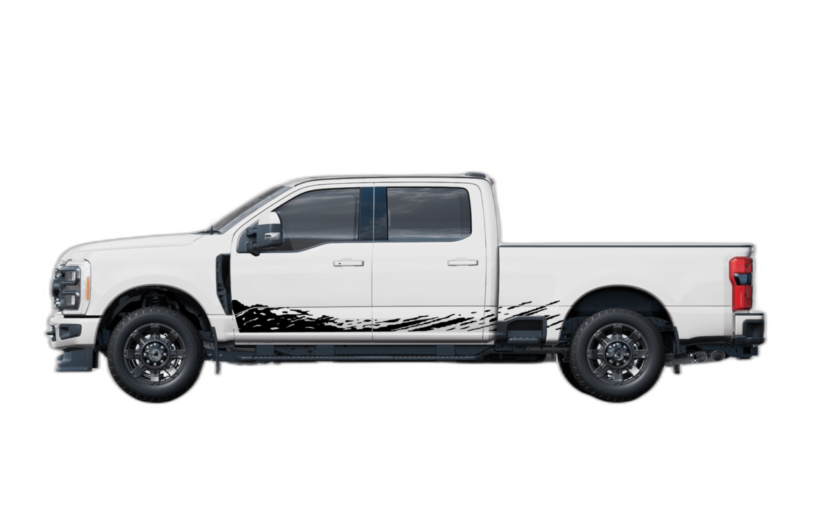 Lower Style Decals Lower mud splash side decals graphics compatible with Ford F250