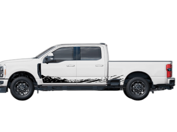 Lower mud splash side decals graphics compatible with Ford F250