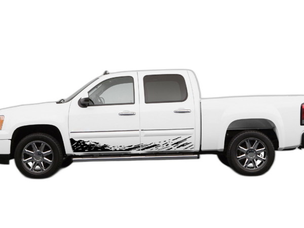 Lower mud splash side decals graphics compatible with GMC Sierra 2007-2013