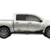 Lower mud splash side decals graphics compatible with Nissan Titan 2017-2025