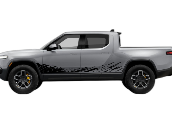 Lower mud splash side decals graphics compatible with Rivian R1T