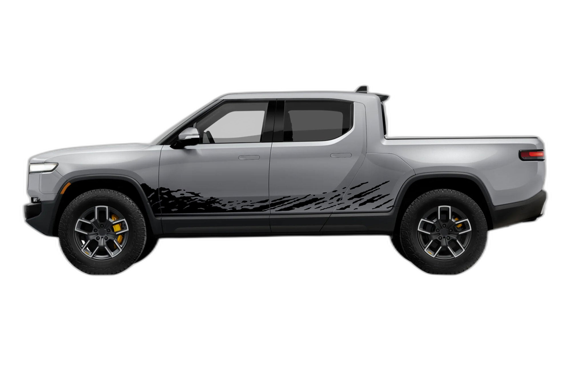 Custom Lettering For Rivian R1t Lower Mud Splash Side Decals Graphics for Rivian R1T