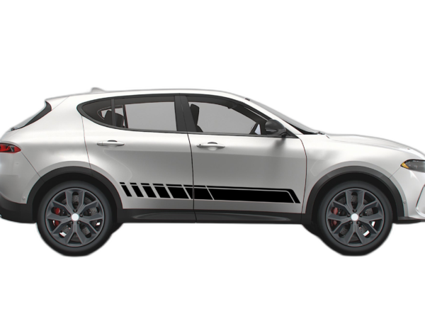 Lower panel side stripes graphics decals compatible with Dodge Hornet