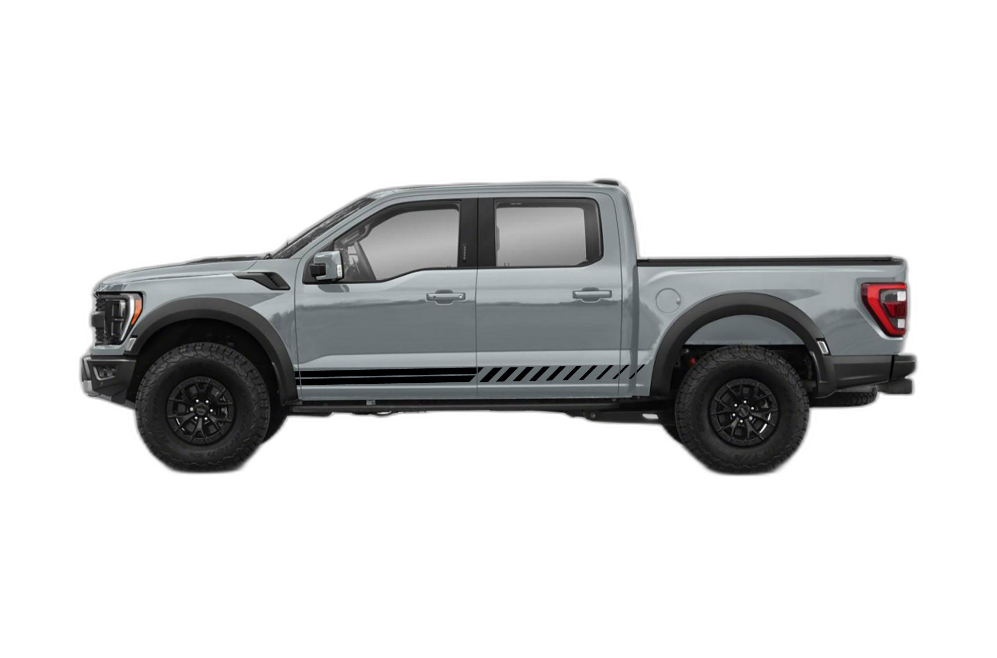 Lower Rocker Panel Side Stripes Decals Graphics for Ford F150 Raptor