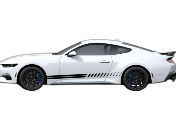Lower Rush Stripes Graphics Side Decals for Ford Mustang