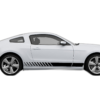 Lower side racing stripes graphics decals compatible with Ford Mustang 2010-2014