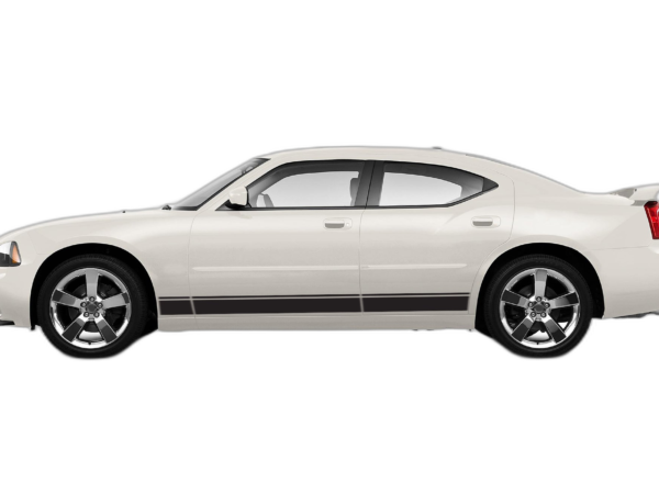 Lower side road stripes graphics decals compatible with Dodge Charger 2006-2010