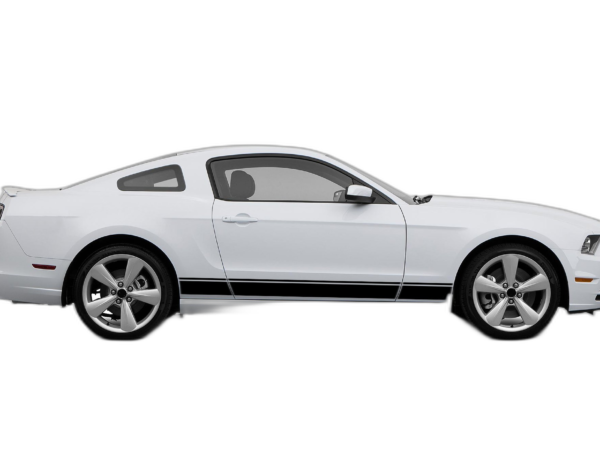 Lower Side Road Stripes Graphics for Ford Mustang 2010-2014