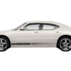 Lower side rush stripes graphics decals compatible with Dodge Charger 2006-2010