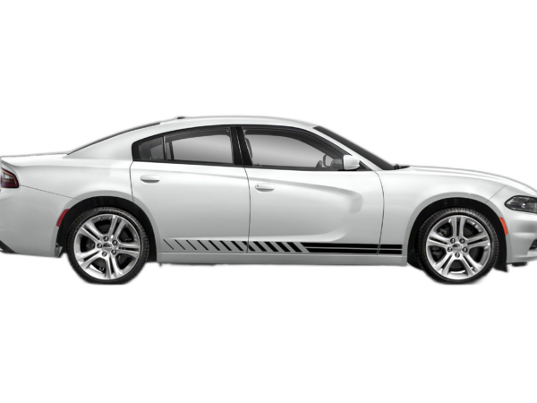 Lower side rush stripes graphics decals compatible with Dodge Charger 2011-2025