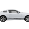 Lower side rush stripes graphics decals compatible with Ford Mustang 2010-2014
