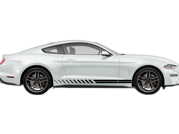 Lower Side Rush Stripes Graphics for Ford Mustang 2015-2023