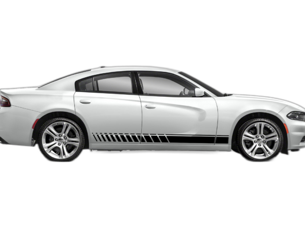 Lower side speed stripes graphics decals compatible with Dodge Charger 2011-2025