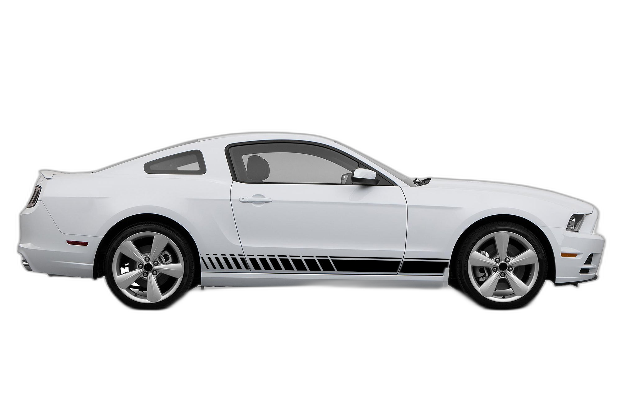 Lower Side Speed Stripes Graphics for Ford Mustang 2010-2014