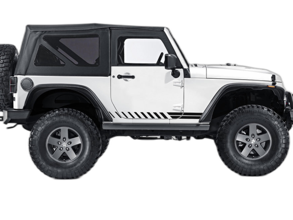Lower side stripes decals graphics compatible with Jeep Wrangler JK 2 doors